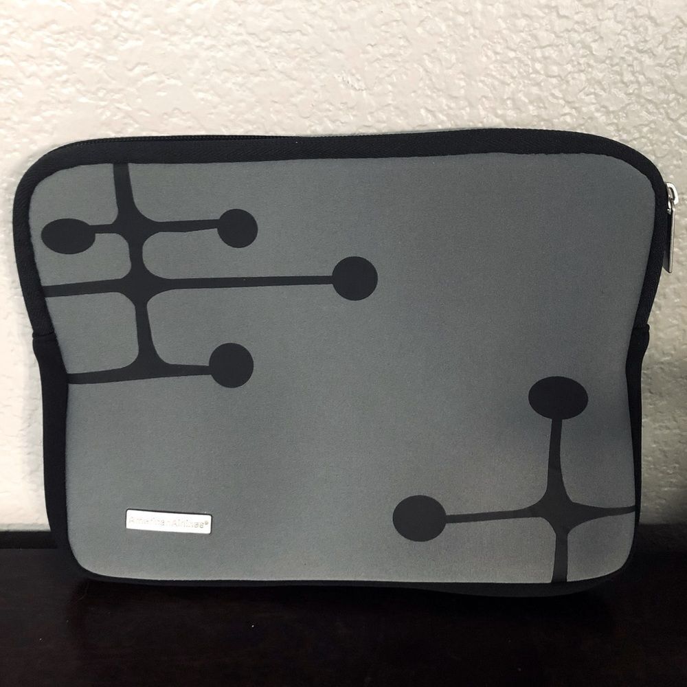 American Airlines Gray Tablet Sleeve Tech Travel Case